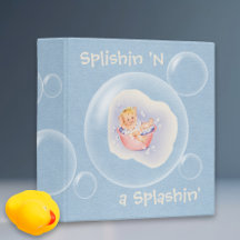 Baby Bath Vintage•Blue•Scrapbook Album