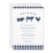 Baby BBQ Rustic Blue Plaid Baby Shower