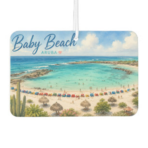 Baby Beach Aruba Caribbean Travel souvenir Air Freshener