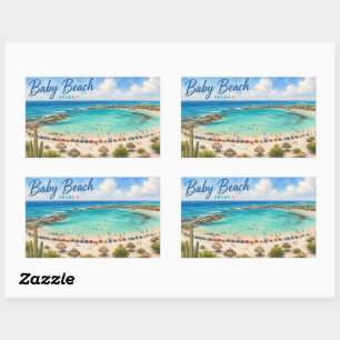 Baby Beach Aruba Caribbean Travel souvenir Sticker