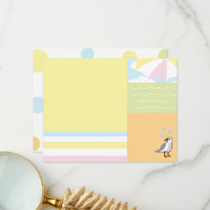 Baby Beach Ball Carte de remerciements