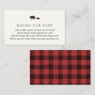 Baby Bear and Red Plaid Books for Baby Enclosure