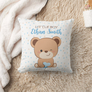 Baby Bear Baby Throw Pillow for Baby Boy