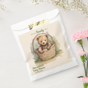 Baby Bear Bearly Wait Baby Shower Favour Bag