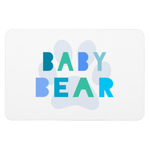 Baby bear - blue magnet
