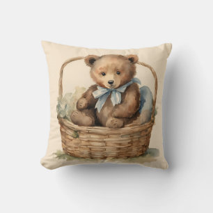 Baby Bear Boys Throw Pillow