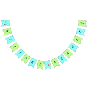 Baby bear bunting flags