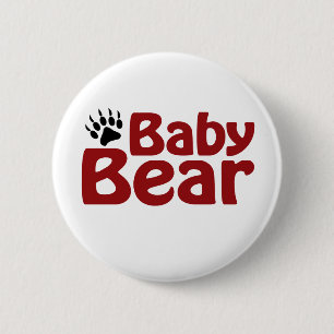Baby Bear Claw 2 Inch Round Button