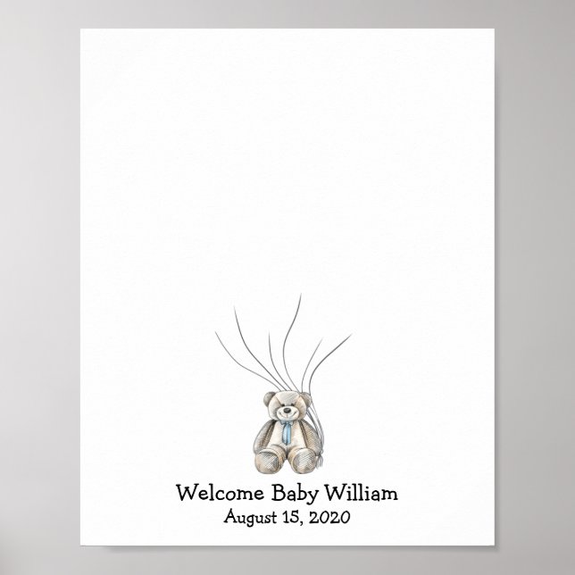 Baby Bear Fingerprint Guestbook N.2 (Front)