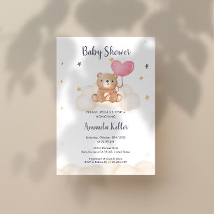 Baby Bear Love Baby Shower Invitation