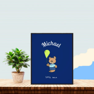 Baby bear photo print