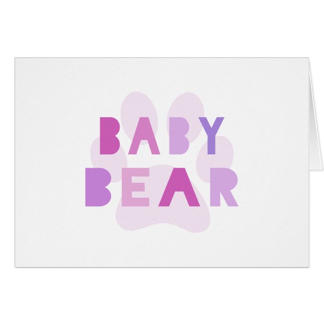Baby bear - pink (Front Horizontal)