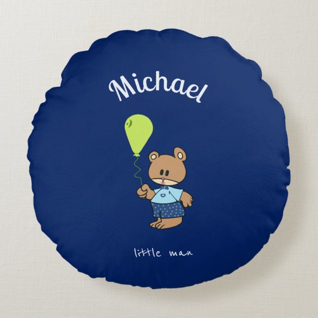 Baby bear round pillow (Front)