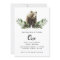 Baby Bear Watercolor Woodland First Birthday