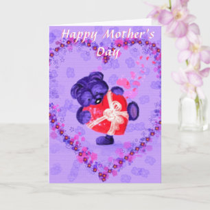 Baby Bear with Heart Gift Mother's Day Card