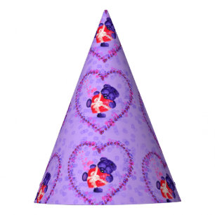 Baby Bear with Heart Gift Paper Party Hat