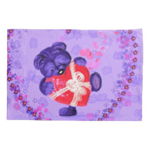 Baby Bear with Heart Gift Pillow Case