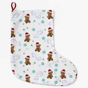 Baby Bears  Large Christmas Stocking