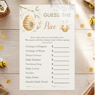 Baby Bee Guess the Price He or She Shower