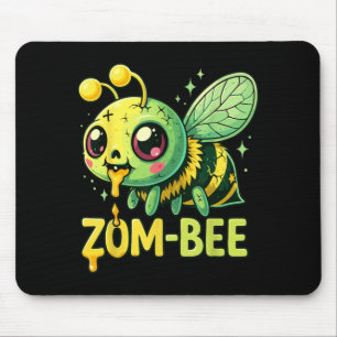 Baby Bee Halloween Costumes Spooky Zom-Bee Zombie Mouse Pad