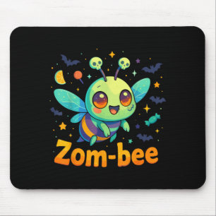Baby Bee Halloween Costumes Spooky Zom-Bee Zombie Mouse Pad