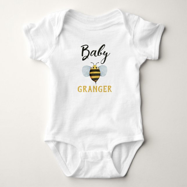 Baby Bee Personalized Bodysuit (Front)