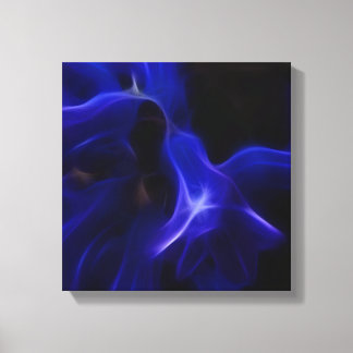 Baby bell blue abstract -wrapped canvas abstract print
