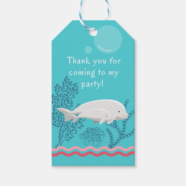 Baby Beluga Favour Tag (Front)