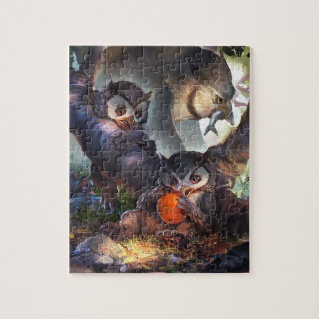 Baby Bestiary - Owlbear Cub Jigsaw Puzzle (Vertical)