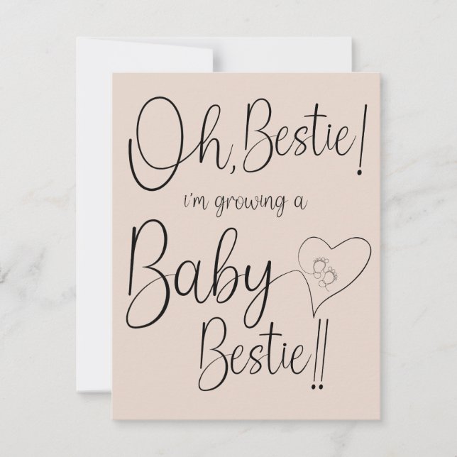 Baby Bestie Announcement (Front)