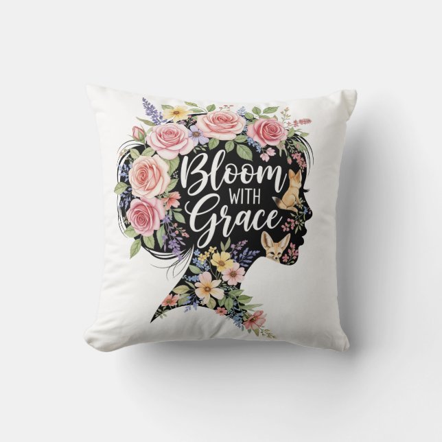 Baby Bib Throw Pillow (Front)
