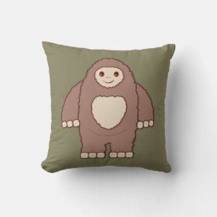 Baby Bigfoot Throw Pillow