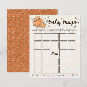 Baby Bingo Autumn Baby Shower Game