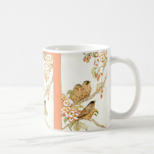 Baby Birds and Apple Blossoms Coffee Mug