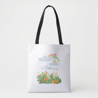Baby Birds Design Tote Bag