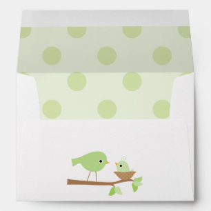 Baby Bird's Nest Baby Shower Envelopes