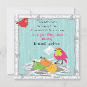 Baby bird's nest Baby Shower Invitation