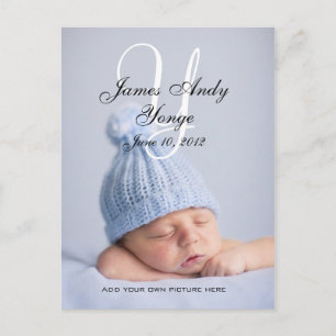 Baby Birth Announcement Photo Postcards