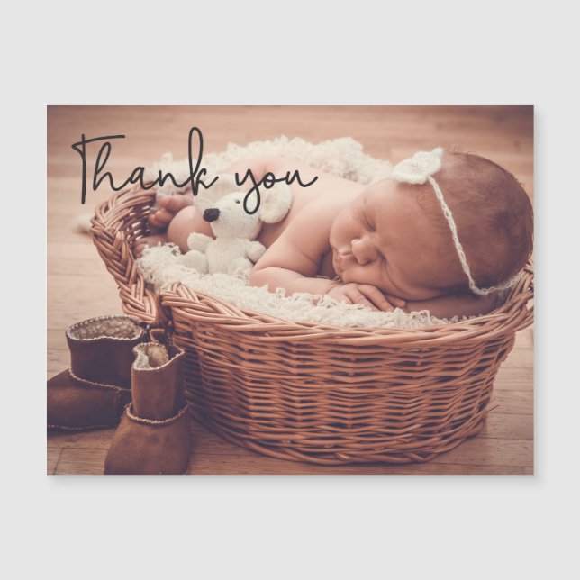 Baby Birth Announcement Thank You (Front)