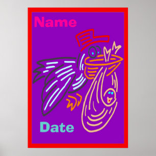 Baby Birth Day Poster