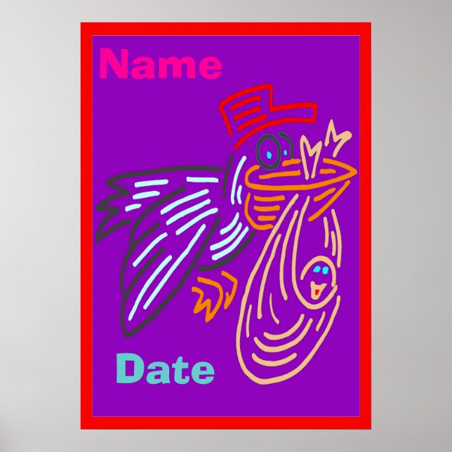 Baby Birth Day Poster (Front)