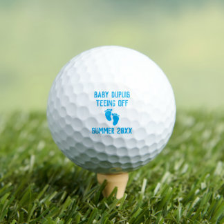 Baby Birth Pregnancy Gender Reveal Personalized Golf Balls