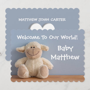 Baby Birth Welcome Card Baby Name