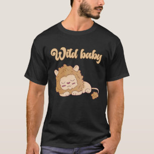 Baby Birthday One Wild Lion Animals Celebration Bo T-Shirt