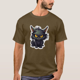 Baby Black Cat Design - Basic Dark T-Shirt