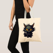 Baby Black Cat Design - Budget Tote
