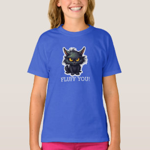 Baby Black Cat Design - Girls' Basic T-Shirt