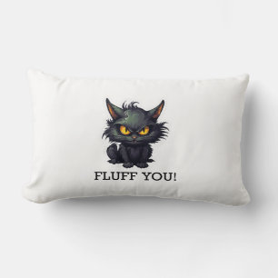Baby Black Cat Design - Lumbar Pillow 13" x 21"