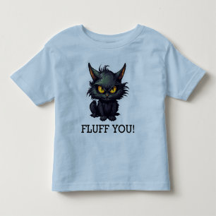 Baby Black Cat Design - Toddler Fine Jersey T-Shir T-shirt