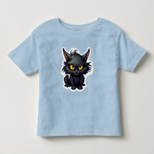 Baby Black Cat Design - Toddler Fine Jersey T-Shir T-shirt